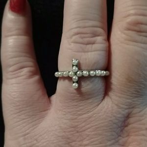 Sterling Silver cross ring